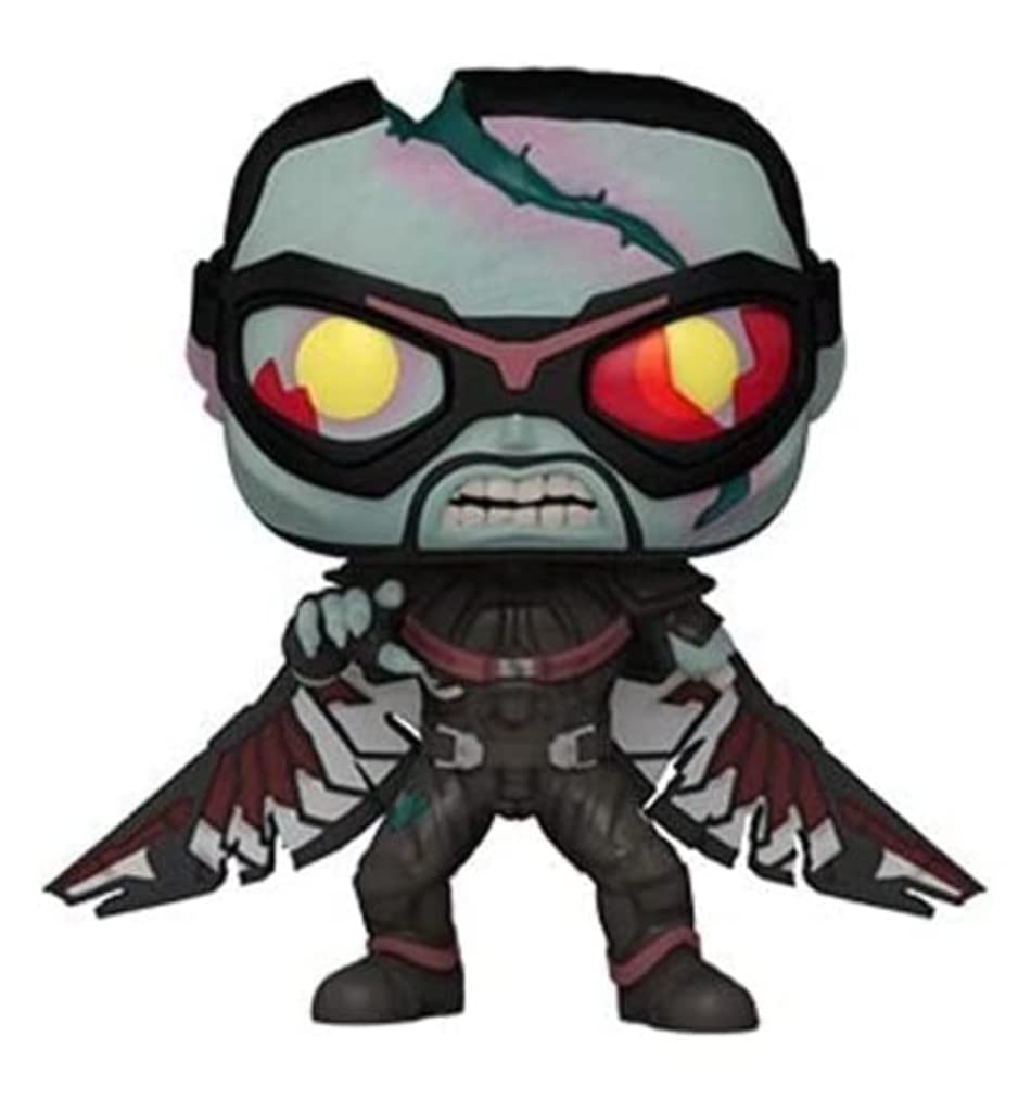 Funko POP! Marvel - What If - Zombie Falcon - Marvel What If - Collectable Vinyl Figure - Gift Idea - Official Merchandise - Toys for Kids & Adults - TV Fans - Model Figure for Collectors and Display
