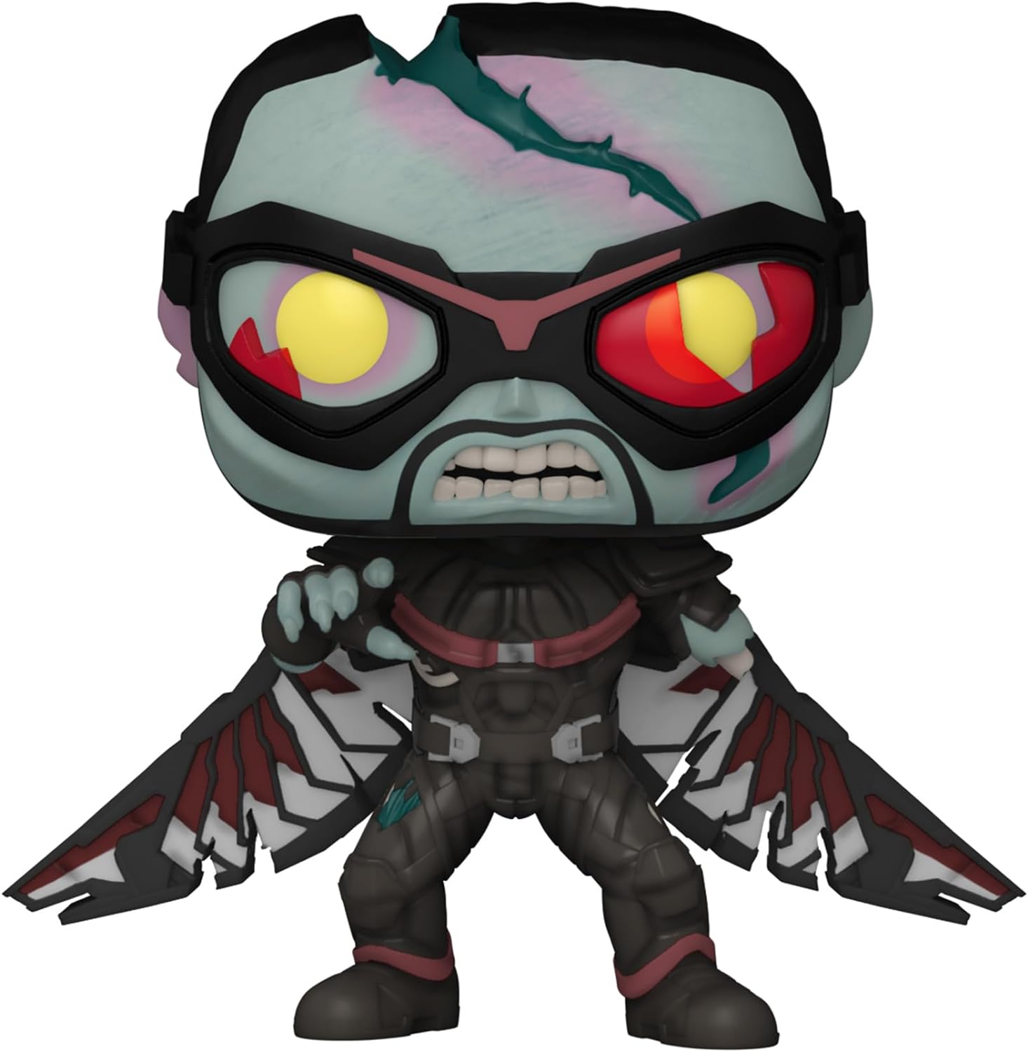 Funko POP! Marvel - What If - Zombie Falcon - Marvel What If - Collectable Vinyl Figure - Gift Idea - Official Merchandise - Toys for Kids & Adults - TV Fans - Model Figure for Collectors and Display