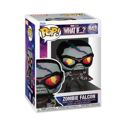 Funko POP! Marvel - What If - Zombie Falcon - Marvel What If - Collectable Vinyl Figure - Gift Idea - Official Merchandise - Toys for Kids & Adults - TV Fans - Model Figure for Collectors and Display