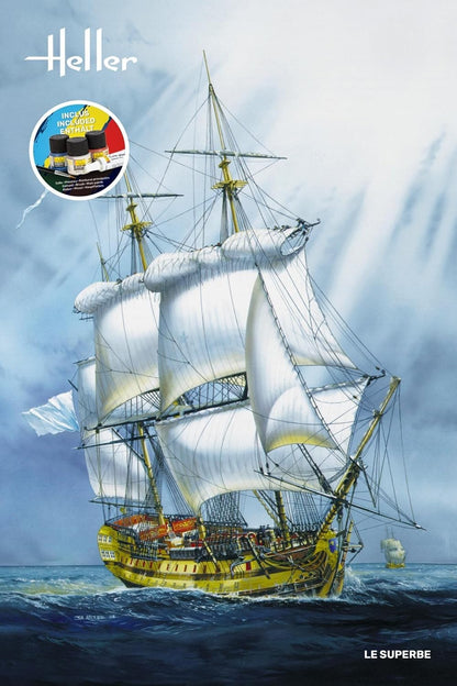 HELLER JOUSTRA Model Boat: Starter Kit: The Superb