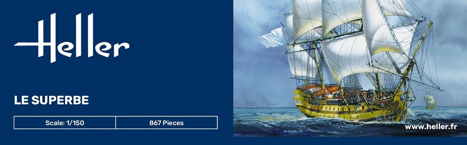 HELLER JOUSTRA Model Boat: Starter Kit: The Superb