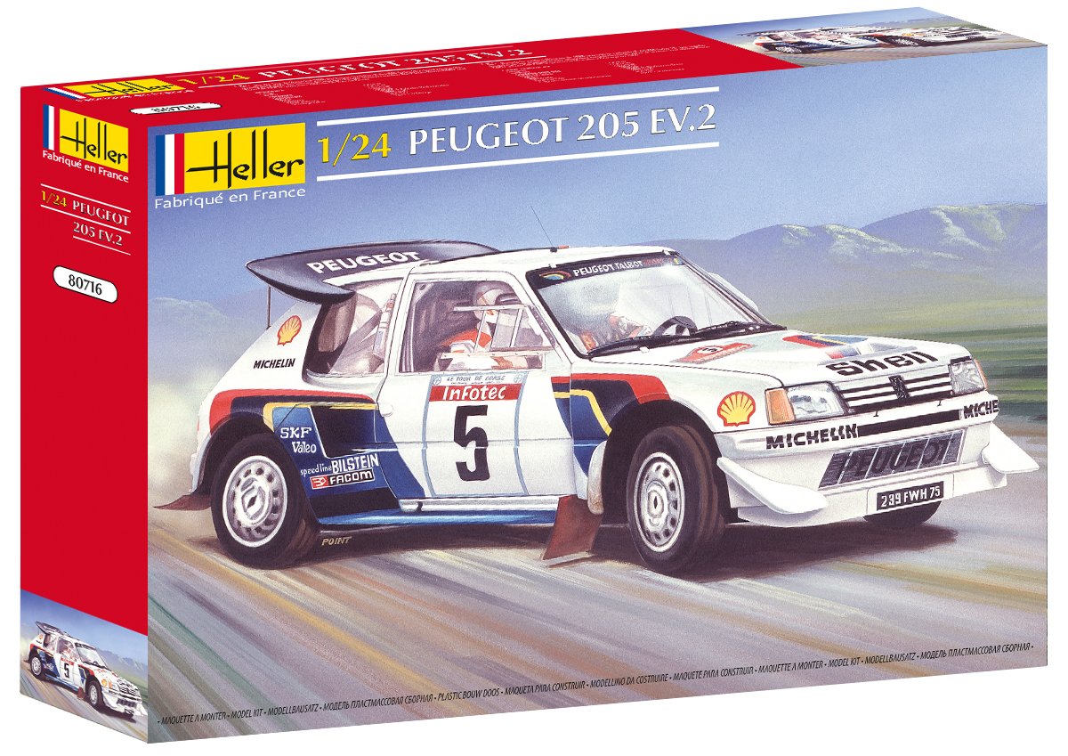 Heller HEL80716 Peugeot Model Kit, White