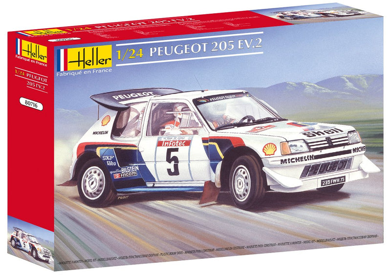 Heller HEL80716 Peugeot Model Kit, White