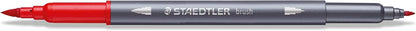 STAEDTLER 3001 TB36 Double Ended Watercolour Brush Pens - Assorted Colour (Pack of 36