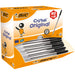 BIC Cristal Original Ballpoint Pens, Every-Day Biro Pen, Fine Point (1.0mm), Ideal for School, Black Ink