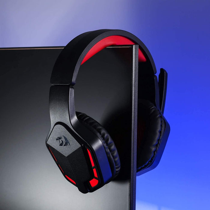 Redragon Themis (H220) Gaming Headset with Built-in Mic, Volume Control, Mute Mic and Backlight Red