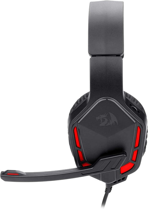 Redragon Themis (H220) Gaming Headset with Built-in Mic, Volume Control, Mute Mic and Backlight Red
