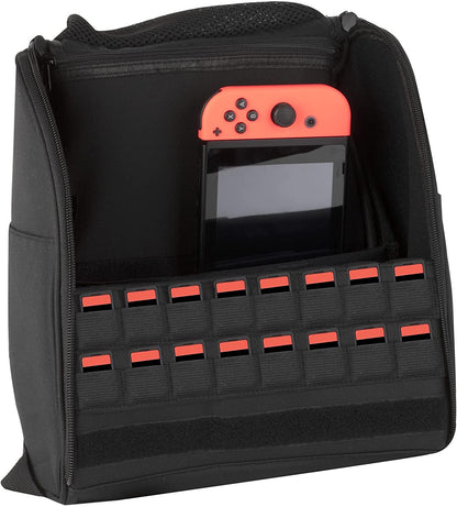 Konix Naruto Shippuden Zaino di protezione e trasporto per console, giochi e accessori Nintendo Switch, Switch Lite e Switch OLED - Design Naruto