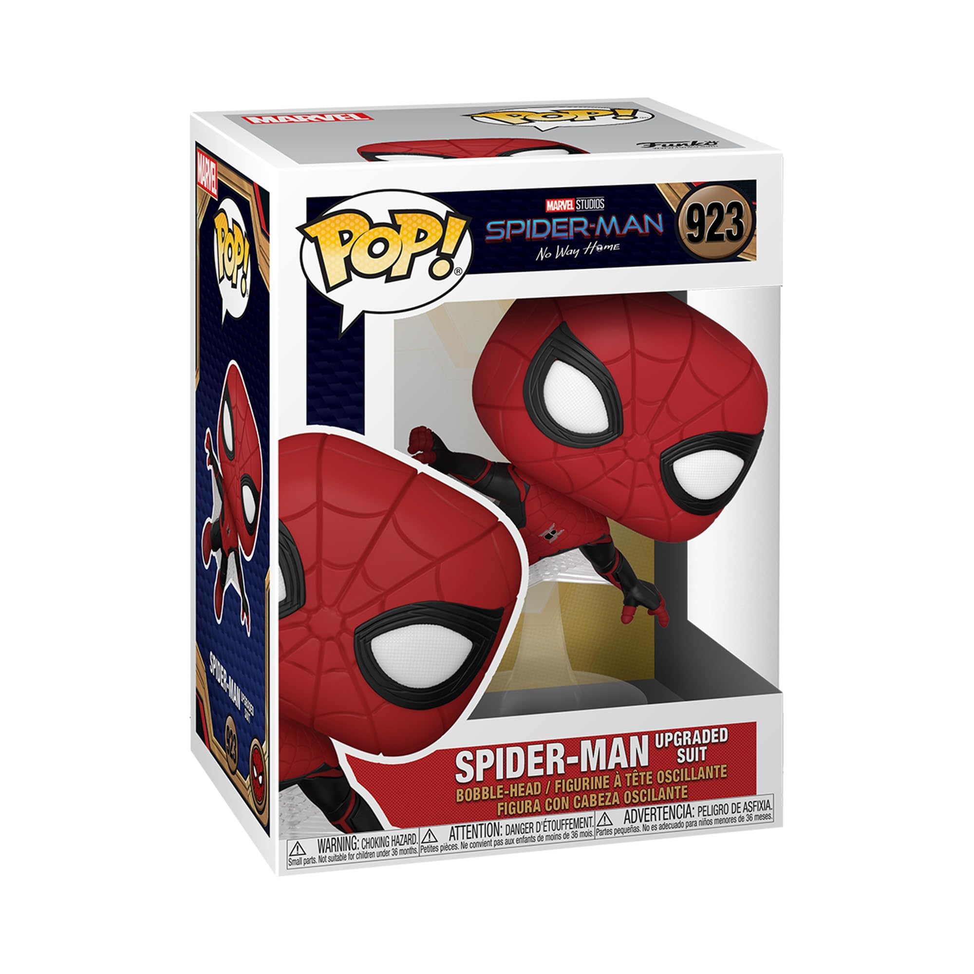 Funko POP! Marvel: - Spider-Man - (Upgraded Suit) - Spiderman No Way Home - Collectable Vinyl Figure - Gift Idea - Official Merchandise - Toys for Kids & Adults - Movies Fans