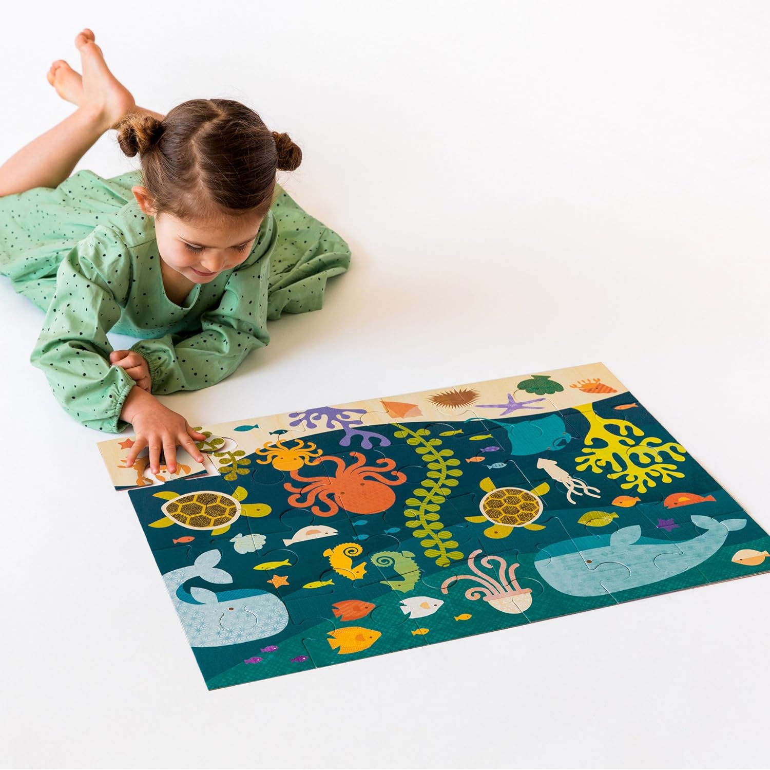 Petit Collage Floor Puzzle | Ocean Life