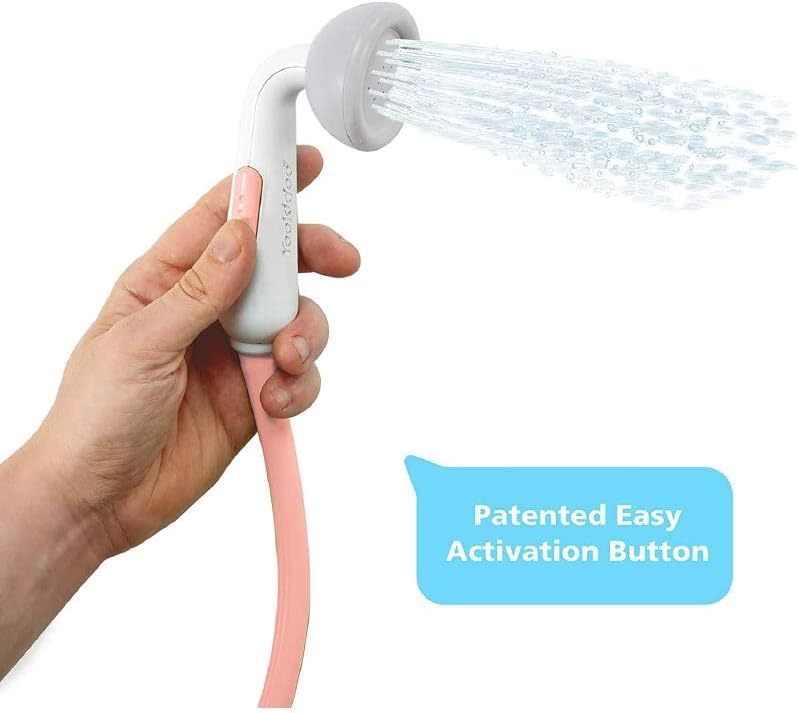 Yookidoo - Pink Elephant Bath Shower - Baby Bath Toy - Bath and Shower Game - Awakening of the Senses - Hose Sprinkler Baby Bath Toy - Baby Gift from 0 to 2 Years Old