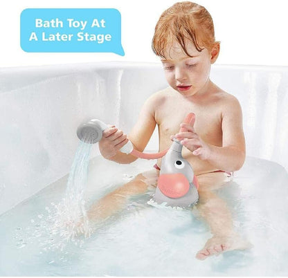 Yookidoo - Pink Elephant Bath Shower - Baby Bath Toy - Bath and Shower Game - Awakening of the Senses - Hose Sprinkler Baby Bath Toy - Baby Gift from 0 to 2 Years Old