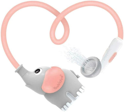 Yookidoo - Pink Elephant Bath Shower - Baby Bath Toy - Bath and Shower Game - Awakening of the Senses - Hose Sprinkler Baby Bath Toy - Baby Gift from 0 to 2 Years Old