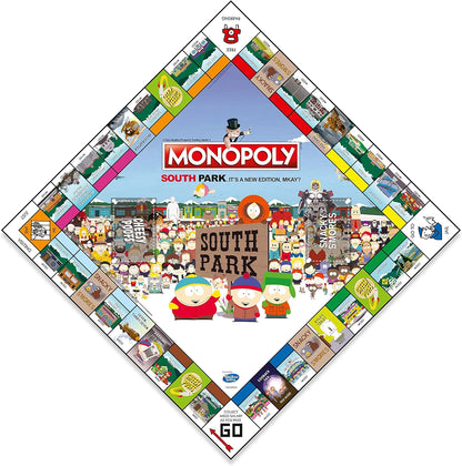 Winning Moves South Park Monopoly Board Game English Edition, Play with your favourite characters from Colorado including Cartman, Eric, Kyle, Kenny and Butters, for 2-6 players aged 18+
