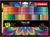 Rotulador premium STABILO Pen 68 - Estuche ARTY con 65 colores