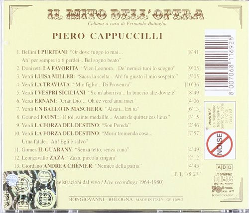 Cappuccilli:Live Recordings ..