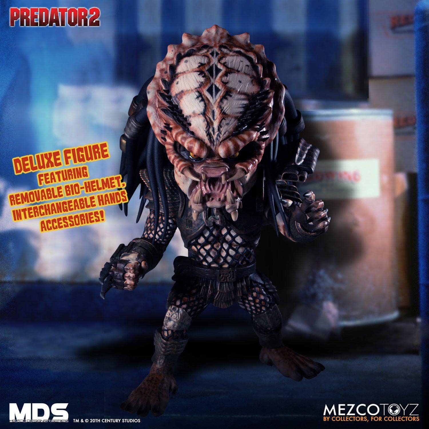 MEZCO TOYS MDS Predator 2 City Hunter 6IN Deluxe Stylized ROTO FIG 6 inches (15.24cm)