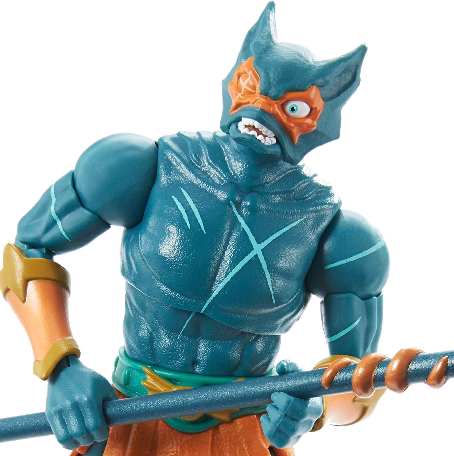 Masters of the Universe Masterverse Revelation Mer-Man Action Figure 7-in MOTU Battle Figures for Storytelling Play and Display, Gift for Kids Age 6 and Older and Adult Collectors, MOTU Collectors Revelation Mer-man Single