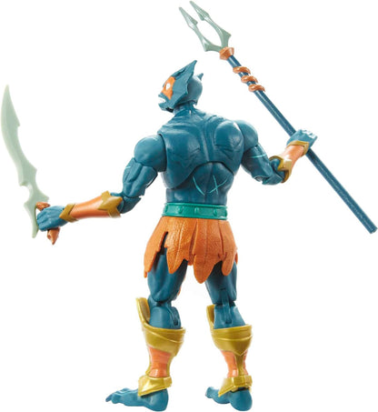 Masters of the Universe Masterverse Revelation Mer-Man Action Figure 7-in MOTU Battle Figures for Storytelling Play and Display, Gift for Kids Age 6 and Older and Adult Collectors, MOTU Collectors Revelation Mer-man Single