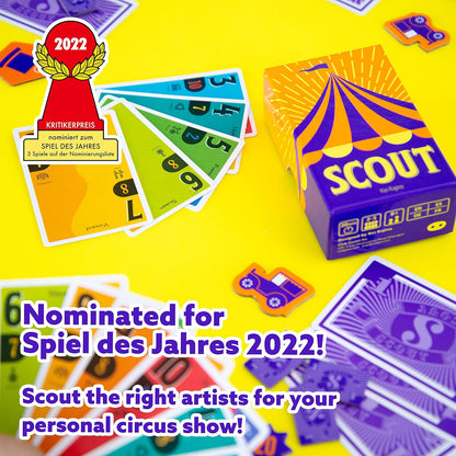 Oink Games "Scout Card Game For 2-5 Players • Funny Circus Family Board Games • *Nominated For Game Of The Year* • Best Family Games