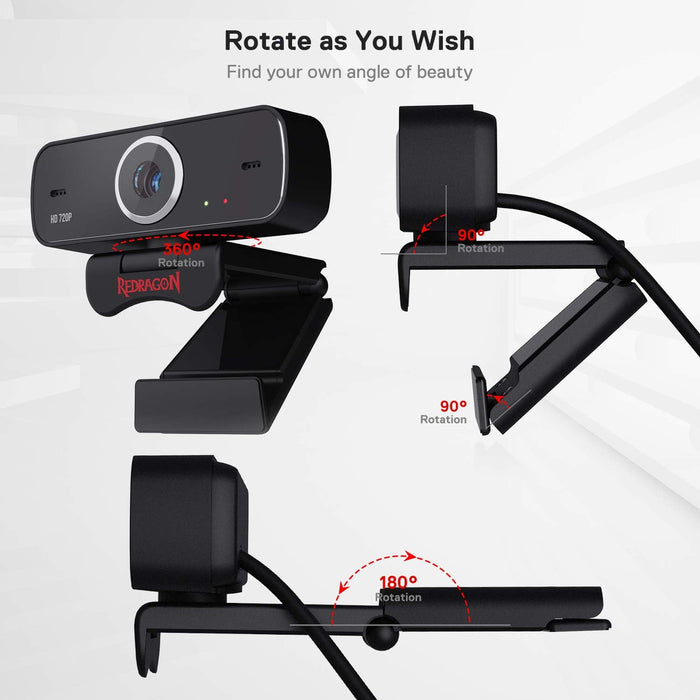 REDRAGON PHOBOS GW600 webcam 1296 x 732 pixels USB Black