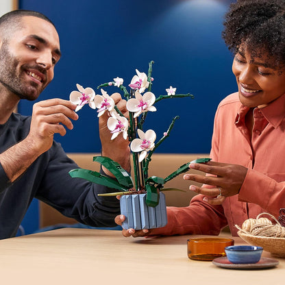 LEGO 10311 Icons Orchid Artificial Plant Building Set with Flowers, Home Décor Accessory for Adults, Botanical Collection, Gifts for Wife or Husband, Her and Him