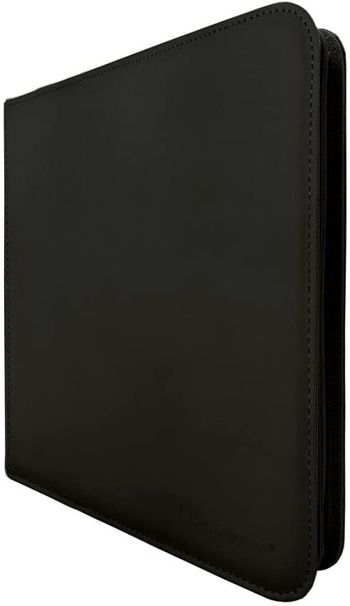 Ultra PRO - Vivid 12-Pocket Zippered PRO-Binder (Black) - Protect and Store your Valuable Gaming cards, Sports cards or Collectible Cards, Store and Protect Up to 480 Cards