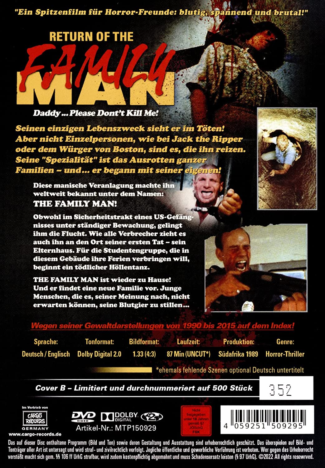 Die Rückkehr des Family Man - Cover B - Limited Horror Classics auf 500 Stück - uncut