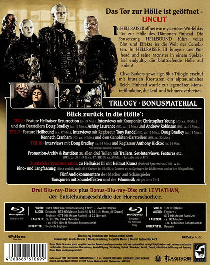 Hellraiser Trilogy (4 Blu-ray-Disc-Edition) (Uncut