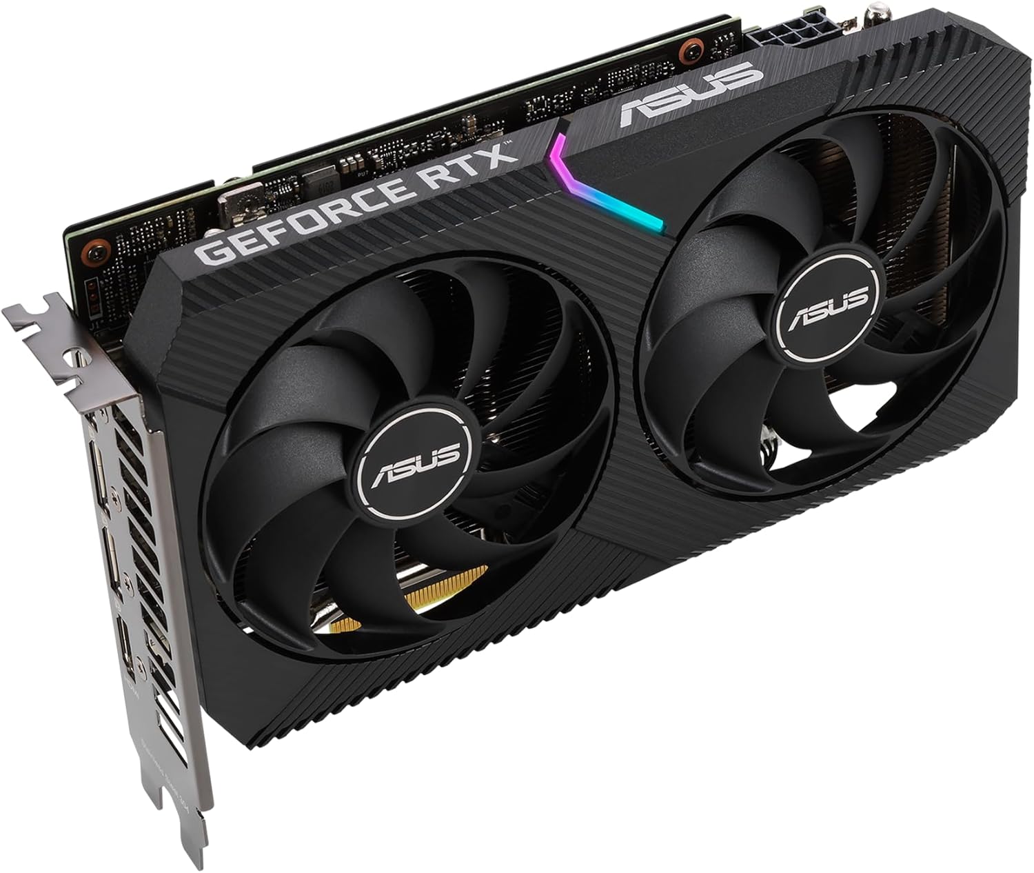 ASUS Dual NVIDIA GeForce RTX 3060 V2 OC Edition 12GB GDDR6 Gaming Graphics Card, PCIe 4.0, 12GB GDDR6 memory, HDMI 2.1, DisplayPort 1.4a, 2-slot design, Axial-tech fan design, 0dB technology, and more