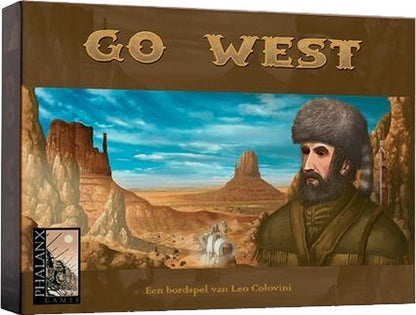 Phalanx Games - Go West! Bordspel - vanaf 10 jaar - Een van de beste spellen van 2014 - Leo Colovini - voor 2 tot 4 spelers - PHA-NL.GOW01