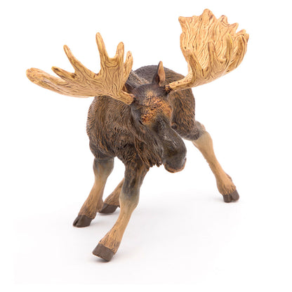 PAPO Wild Animal Kingdom Moose Toy Figure, Brown (50065)