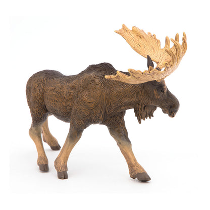 PAPO Wild Animal Kingdom Moose Toy Figure, Brown (50065)