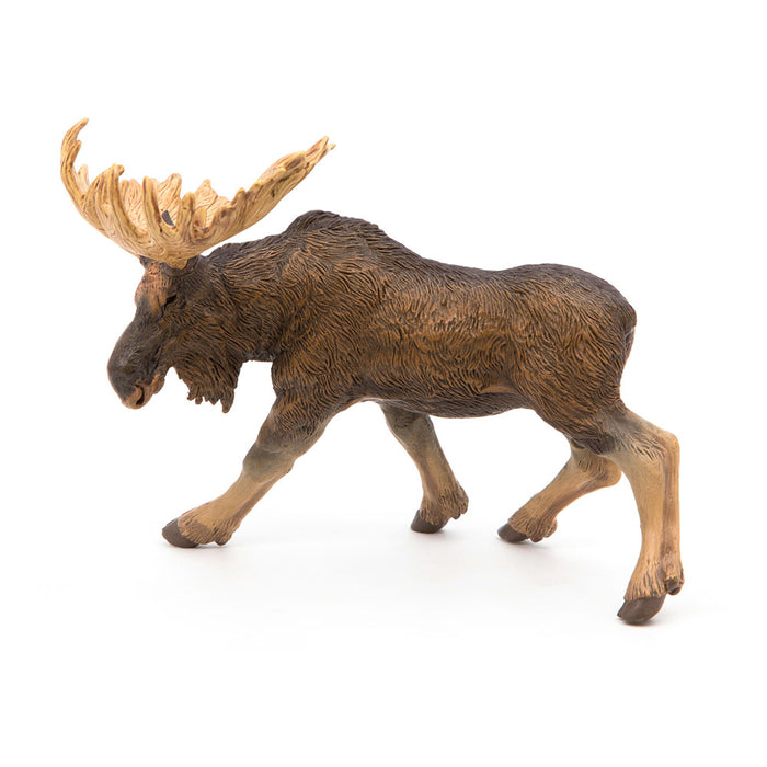 PAPO Wild Animal Kingdom Moose Toy Figure, Brown (50065)