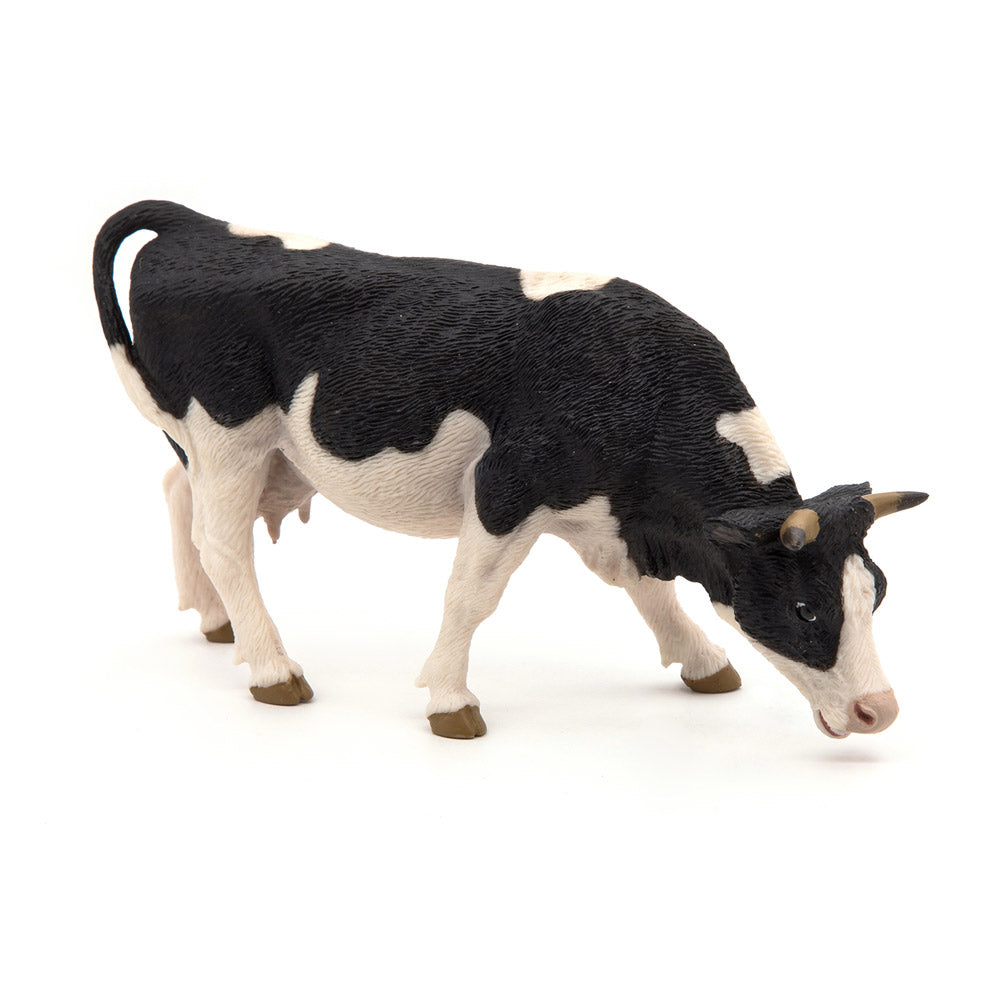 Papo FARMYARD FRIENDS Figurine, 51150 Black and White grazing Cow, Multicolour