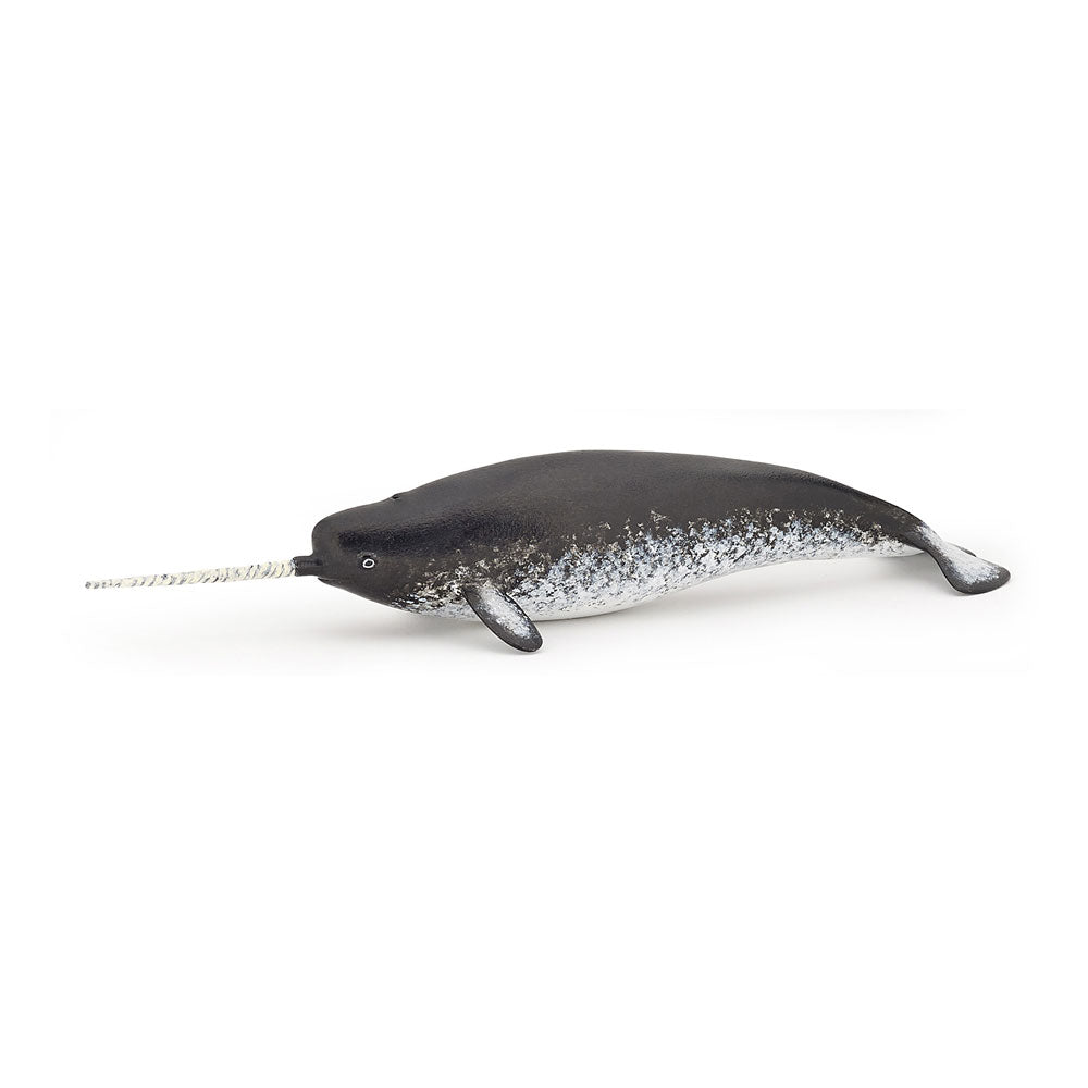 PAPO Marine Life Narwhal Toy Figure, Grey (56016)