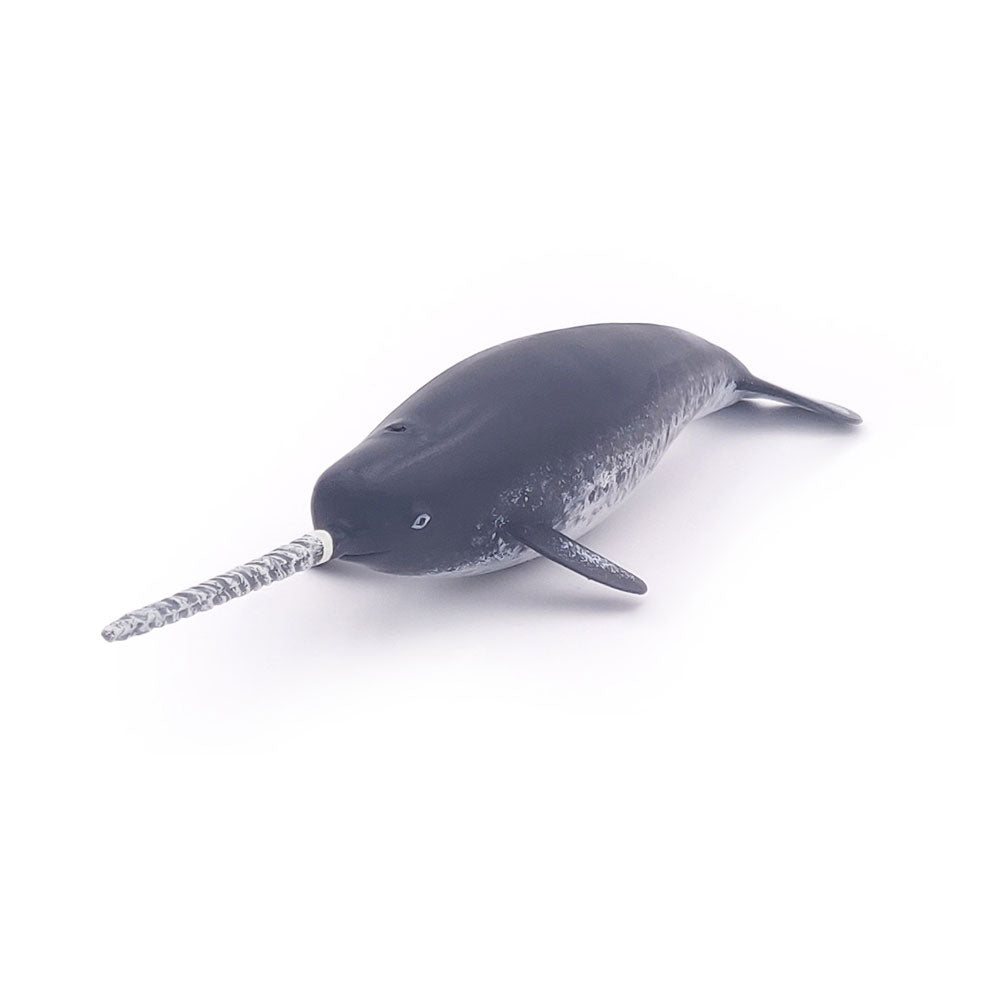 PAPO Marine Life Narwhal Toy Figure, Grey (56016)