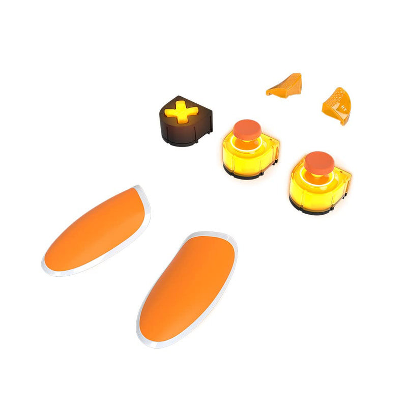 Thrustmaster ESWAP X LED ORANGE CRYSTAL PACK, Pack of 7 Backlit Orange Modules, NXG Mini-Sticks, Hot-Swap Feature, Compatible with ESWAP X PRO CONTROLLER, Xbox Series X|S and Windows Led Orange Pack
