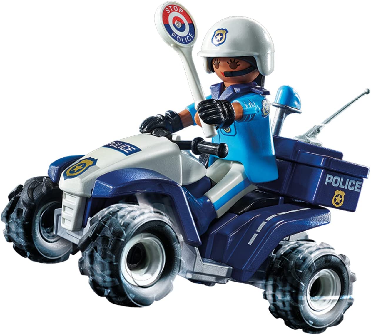 PLAYMOBIL | City Action | Polizei-Speed Quad mit Rückzugsmotor | Spielzeug für Kinder ab 4 Jahren | 71092