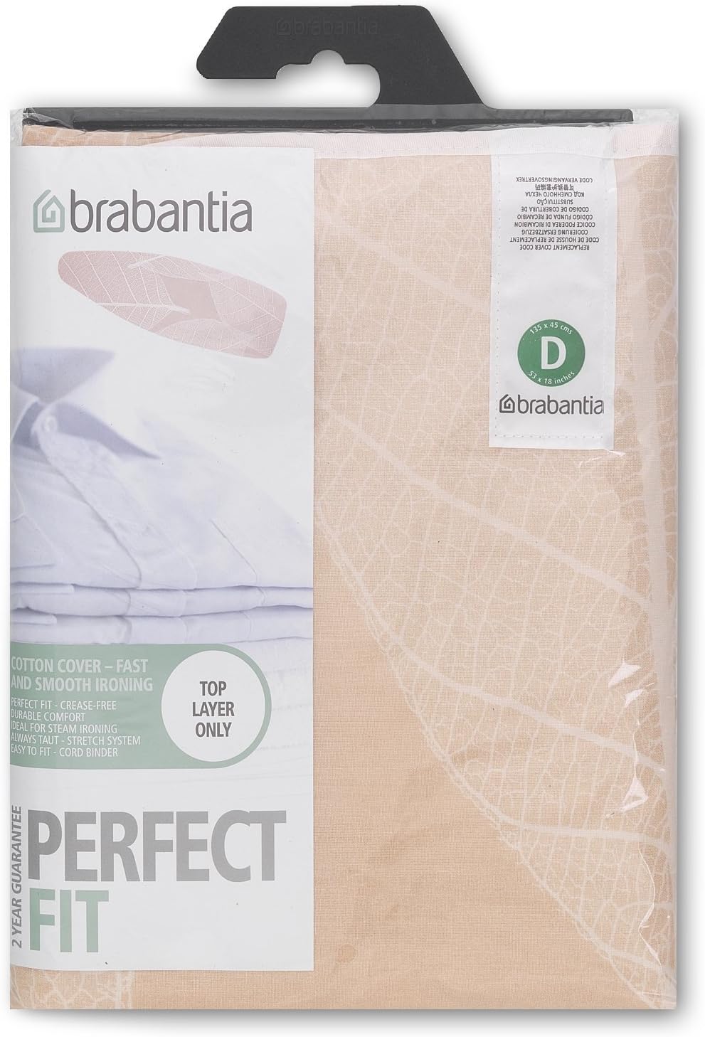 Brabantia Overtrek 135X45 Type D Metallic