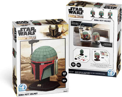 University Games Star Wars: The Mandalorian Boba Fett's Helmet Model Kit, Burgundy and Green, (U08523