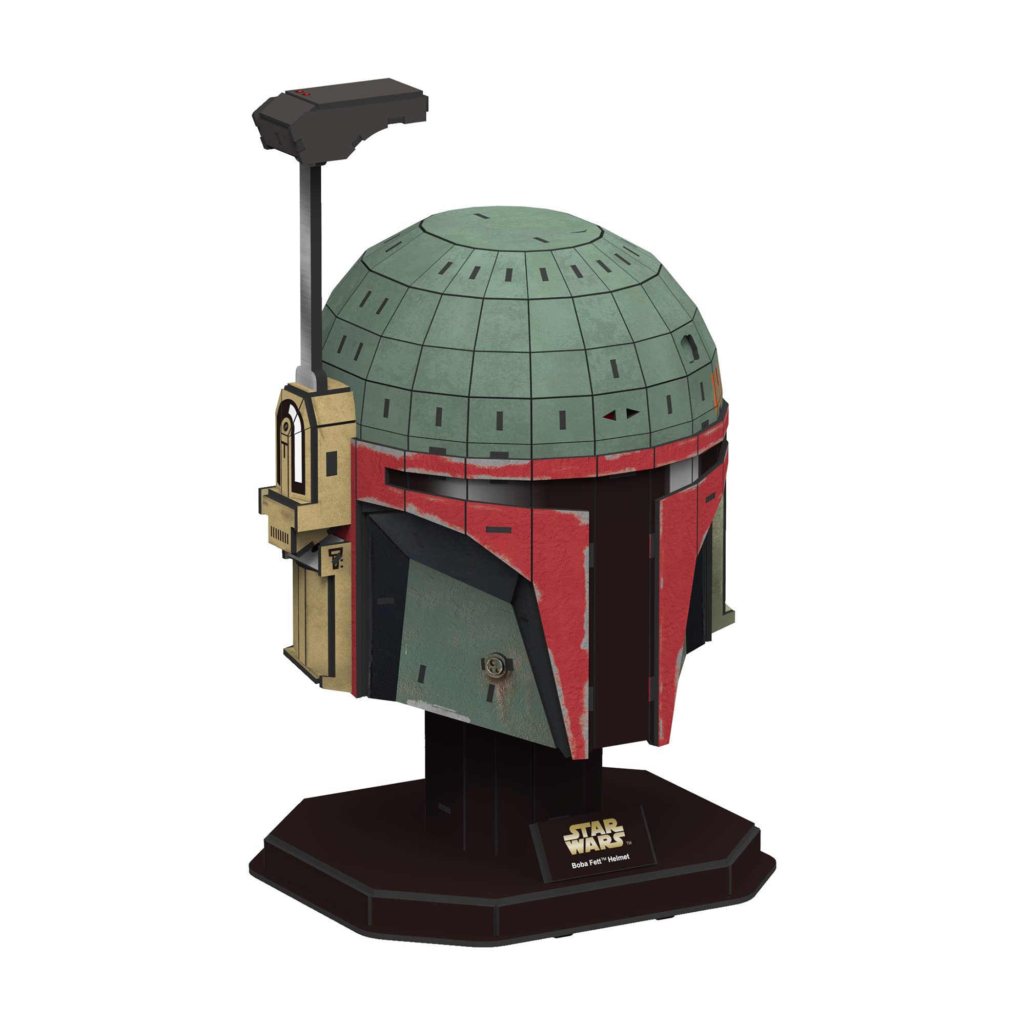 University Games Star Wars: The Mandalorian Boba Fett's Helmet Model Kit, Burgundy and Green, (U08523