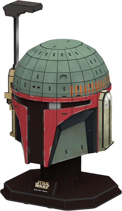 University Games Star Wars: The Mandalorian Boba Fett's Helmet Model Kit, Burgundy and Green, (U08523