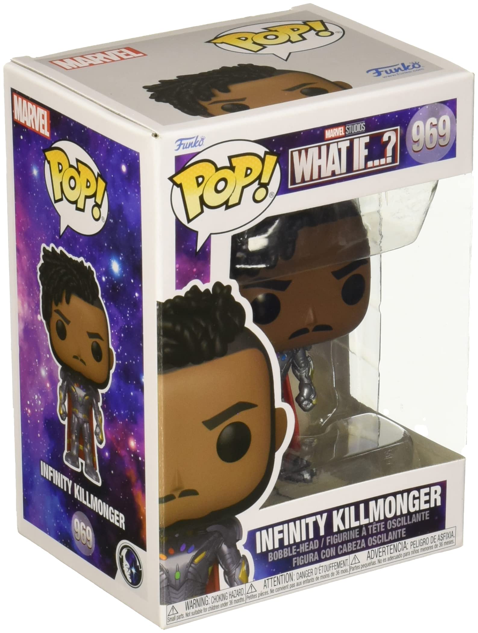 Funko POP! Marvel - the King - What If - Infinity Killmonger - Marvel What If - Collectable Vinyl Figure - Gift Idea - Official Merchandise - Toys for Kids & Adults - TV Fans