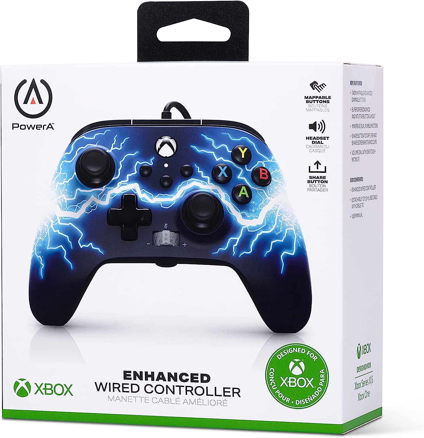 Verbesserter kabelgebundener PowerA Controller für Xbox Series X|S –