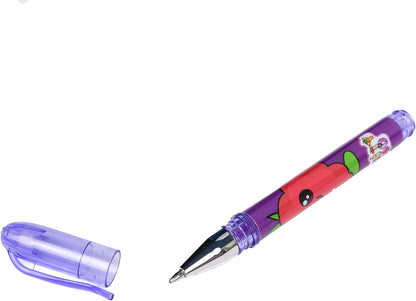 FRUITY SQUAD - Set of 12 Mini Scented Gel Pens for Children in Assorted Colours