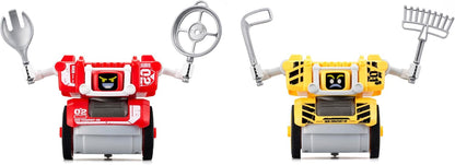 YCOO Pack 2 Robots Street Kombat Télécommandé à Contrôle Gestuel 14cm - Il Avance et Frappe Son Adversaire - Capteurs de Mouvements - Dès 5 ANS