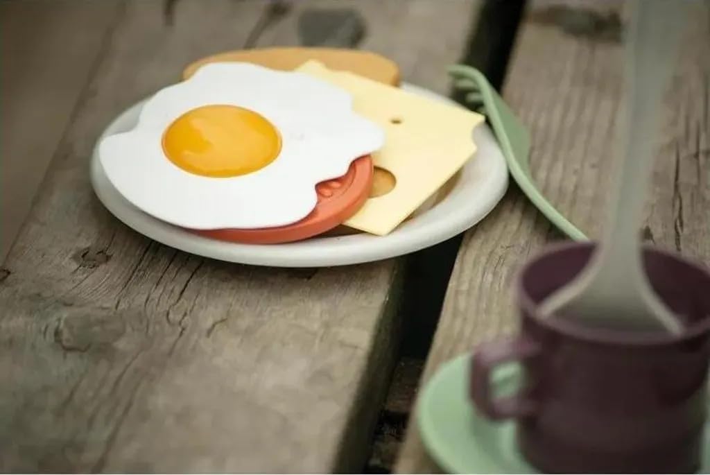 Dantoy - Green Garden Breakfast Set. 29 stuks. Gemaakt in Denemarken. Vaatwasmachinebestendig. 2+ jaar.