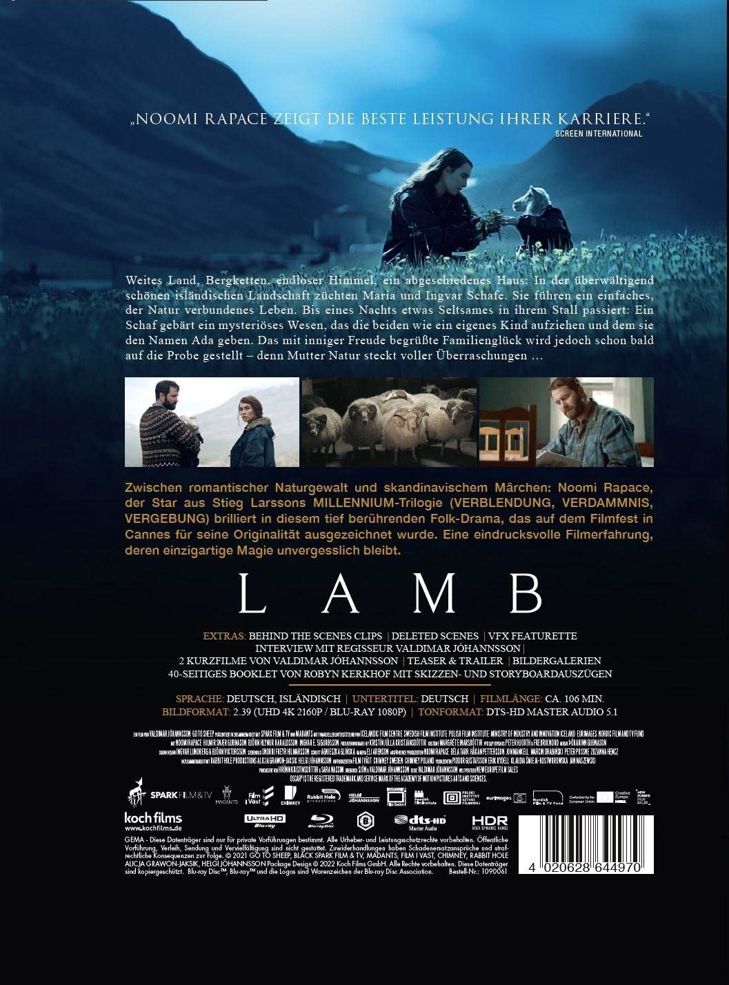 Lamb (Mediabook): 4K-UHD+Blu-ray