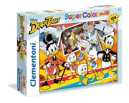 Clementoni- Disney Duck Tales Ducktales Puzzle, 104 Piezas, Multicolor (23718.0)